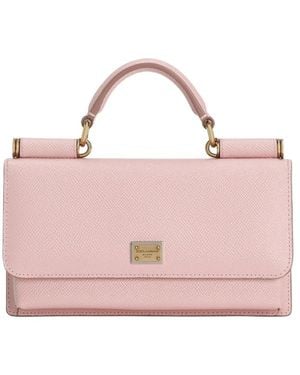 Dolce & Gabbana Logo-Plaque Mini Bag - Pink