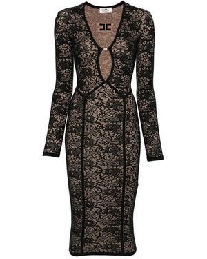 Elisabetta Franchi Midi Dresses - Black