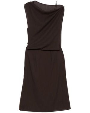 Viktoria Chan Sataya Draped Shif Skirt And Top Set - Brown