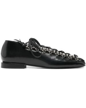 Toga Lace-Up Pumps - Black