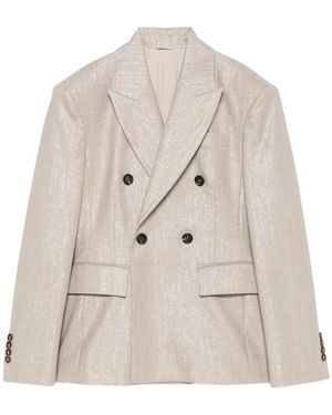 Brunello Cucinelli Neutrals Jackets - Natural