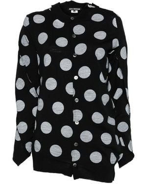 Junya Watanabe Dotted Wool Jumper - Black