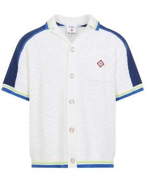 CASABLANCA Crochet Shirt - Blue
