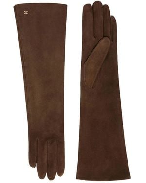 Max Mara Afideesuede Gloves - Brown