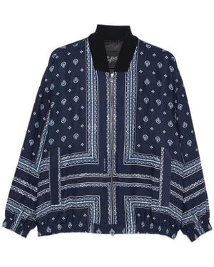 The Seafarer Oscar Patterned Jacket - Blue