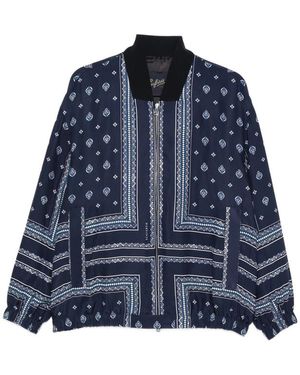 The Seafarer Oscar Patterned Jacket - Blue