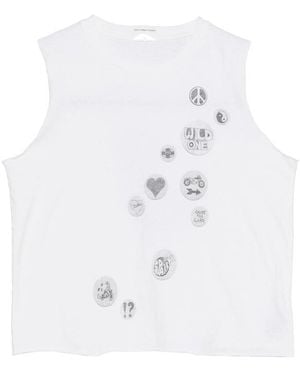 Mother Graphic-Print Sleeveless Top - White