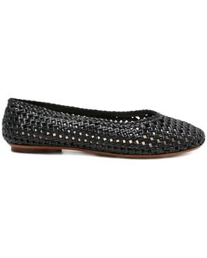 Dragon Diffusion Woven Ballerina Shoes - Black