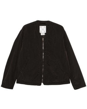RANRA Logo-Embroidered Zip-Up Jacket - Black