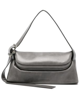 OSOI Folder Brot Leather Tote Bag - Gray