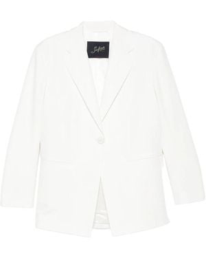 The Seafarer Astro Single-Breasted Blazer - White
