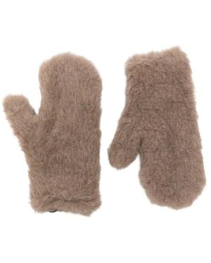 Max Mara Teddy Mitts - Natural