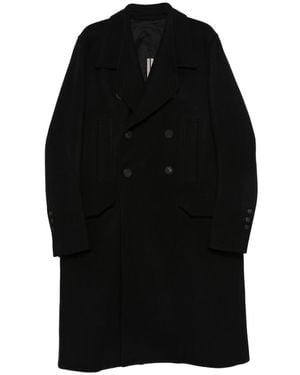 Rick Owens Double-Breasted Coat - Black