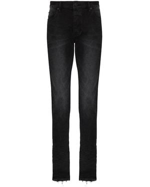 Purple Brand Faded Slim-Leg Jeans - Black