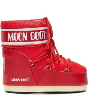 Moon Boot Icon Low Nylon Boots - Red