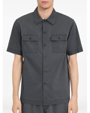 MM6 by Maison Margiela Short Sleeve Shirts - Grey