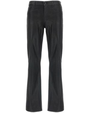 L'Agence Sneeki Coated Flared Jeans - Gray