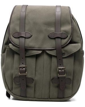 Filson Leather-Trimmed Cotton Holdall Bag - Gray
