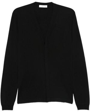 GOES BOTANICAL V-Neck Cardigan - Black