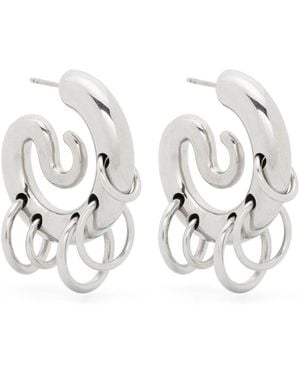 Panconesi Pierced Serpent Hoop Earrings - Metallic