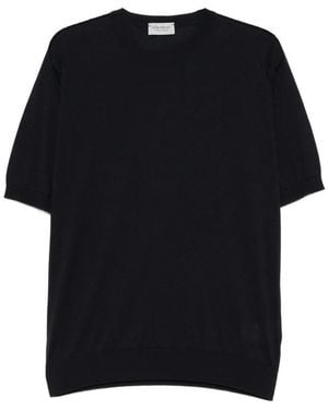 John Smedley Short-Sleeve T-Shirt - Black