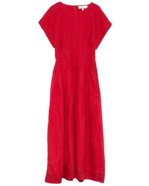 Sea Midi Dresses - Red