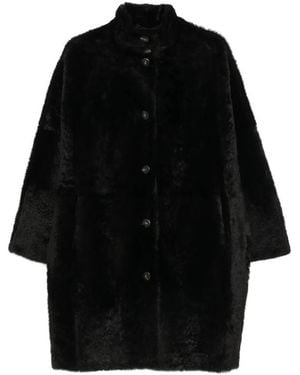 Yves Salomon Reversible Shearling Jacket - Black