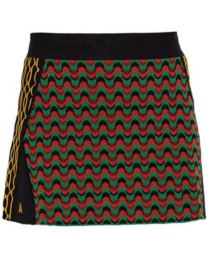 Puma X Ahluwalia X Ahluwalia Jacquard-Knit Mini Skirt - Black