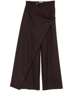 THE NINA STUDIO Wrap-Design Pants - Black