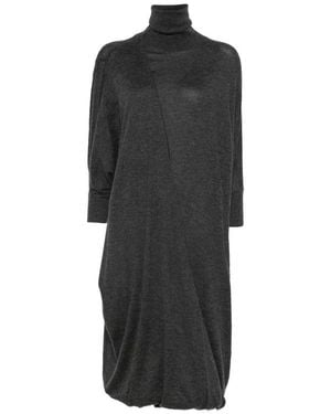 Petar Petrov Roll-Neck Midi Dress - Black