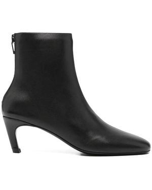 TOTEME Stiletto-Heel Ankle Boots - Black