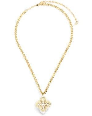 Blumarine Pendant-Detail Necklace - Metallic