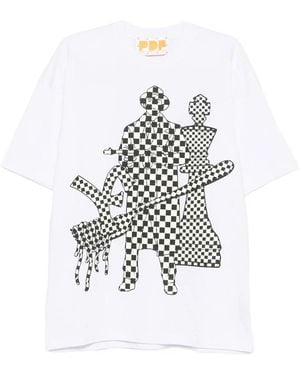 PDF Graphic-Print T-Shirt - White