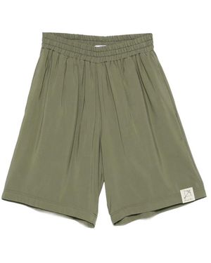 FAMILY FIRST Elasticated-Trim Shorts - Green