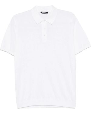 Eraldo Knitted Polo Shirt - White