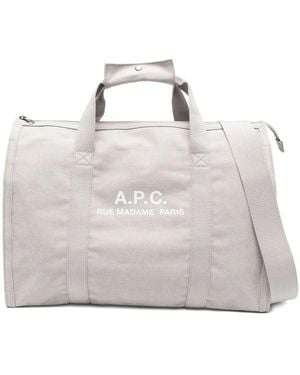 A.P.C. A. P.C. Recuperation Tote Bag - White
