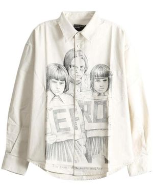 Enfants Riches Deprimes Everyday Graphic-Print Button-Down Shirt - White