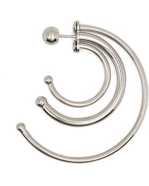 Panconesi Pierced Solar Triple-Hoop Earrings - Metallic