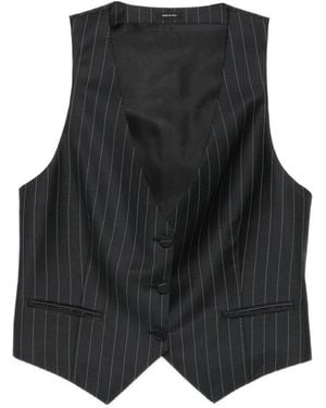 Tom Ford Pinstripe-Pattern Waistcoat - Black