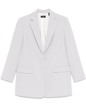 Theory Crepe Blazer - White