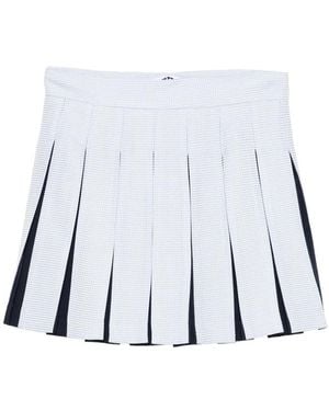 Vivetta Textured Pleated Mini Skirt - Blue
