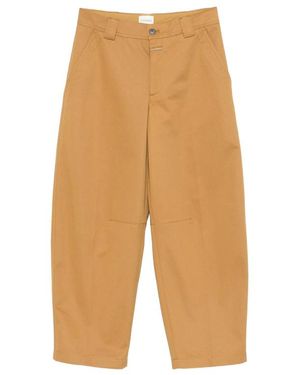 Closed Romi Diagonal-Pockets Trousers - Natural