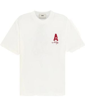 Autry Heritage T-Shirt With Washed Effect - White