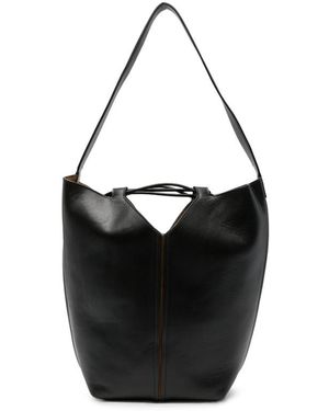 Hereu Riba Leather Bucket Bag - Brown