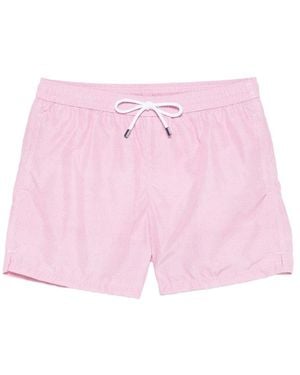 Fedeli Drawstring Beach Shorts - Pink