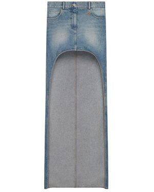 Courreges Denim Skirts - Grey