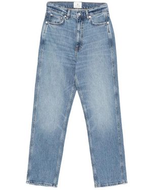 Anine Bing Jane High-Waisted Jeans - Blue
