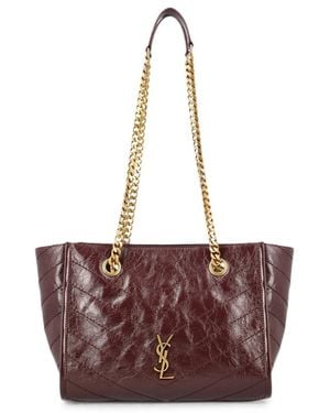 Saint Laurent Tote Bags - Purple