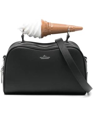 Maison Mihara Yasuhiro Ice Cream Cone-Handle Cross Body Bag - Black