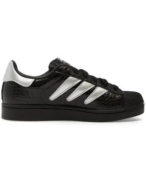 adidas Trainers With Stripes - Black